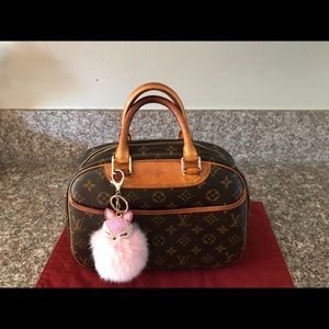 Authenticated LV Trouville Monogram Bag
